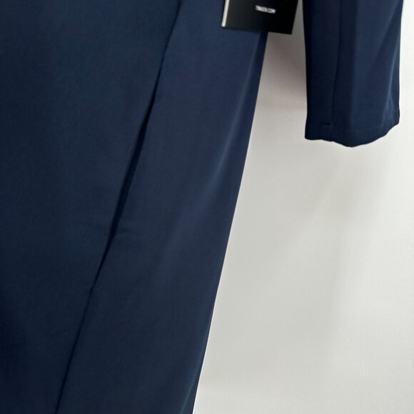 Tuckernuck Navy Blue Daphne Dress sz M Ruffle Collar Bow Swing Mini Party NWT - Picture 4 of 7